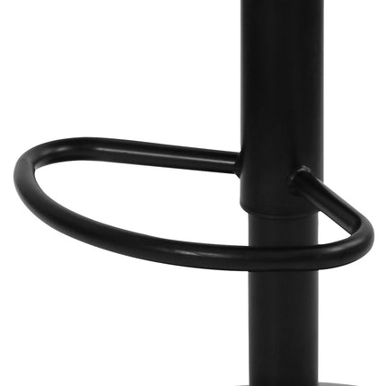 Levede 4x Bar Stool Swivel Gas Lift PU Leather Grey-2006732718938918916