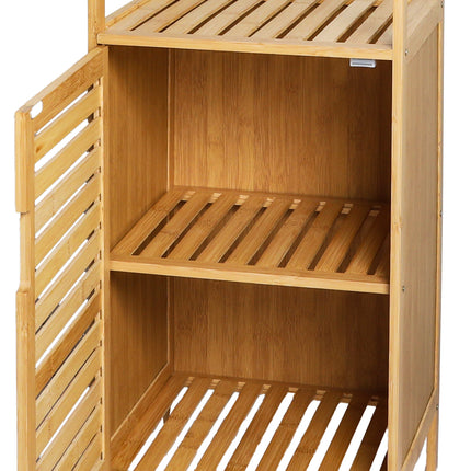 Levede  Bathroom Bamboo Storage Cabinet Natural-1954802383812956164