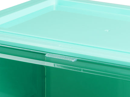 Stacked 6x Sneaker Display Case Shoe Cyan-1864184616554991620