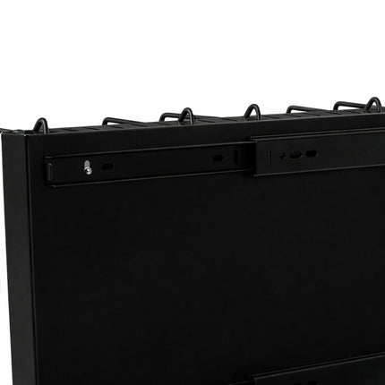 Toque Pots and Pans Organiser Saucepan Holder Storage Pull Out Rack Holder Black-2065254301101592580