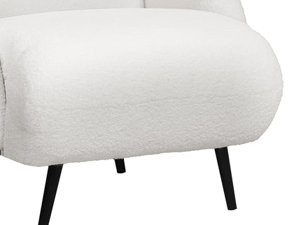 Levede Sofa Chair Fleece Upholstered Single White-1910112207304265732