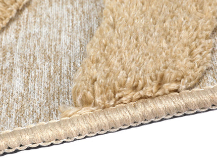 Marlow Floor Rug Soft Embossed Carpet Non Slip Plush Shaggy Rugs Leaf Pattern-1910112211456626692