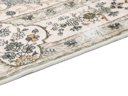 Marlow Floor Rug Short Pile Washable Vintage Carpet Soft Plush Non Slip 80x120-1910112211251105796
