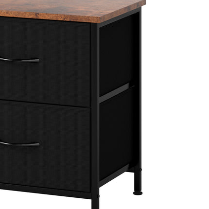 Levede TV Stand Cabinet Entertainment Unit Stand 140cm 5 Drawers Storage Shelves-2029334100124504068