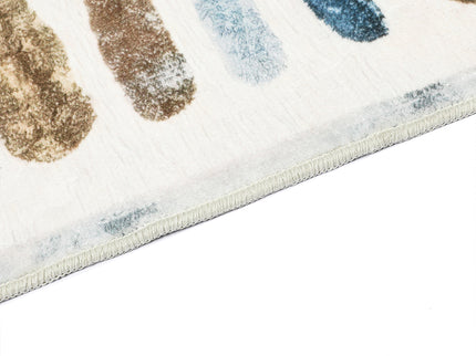 Marlow Floor Rug Short Pile Washable Carpet Soft Plush Non Slip Stripe 200x290-1910112210395467780