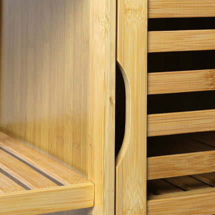 Levede  Bathroom Bamboo Storage Cabinet Natural-1975420387995029508