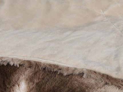 Dreamz Luxury Tie-dyed Blanket Brown 152cm x 203cm-1910112187532316676