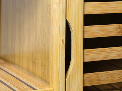 Levede  Bathroom Bamboo Storage Cabinet Natural-1917016713598210052