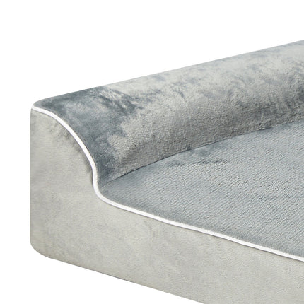 Pawz Orthopedic Dog Bed L Grey-1954802426305449988