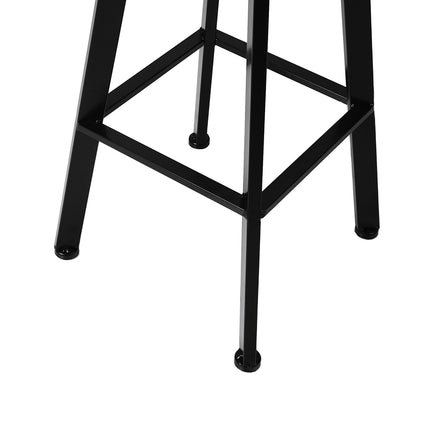 Levede 4x Bar Stool Kitchen Wooden Metal-1975420482803077124