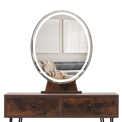 Levede Dressing Table LED Light Strip Brown-1954802443464347652