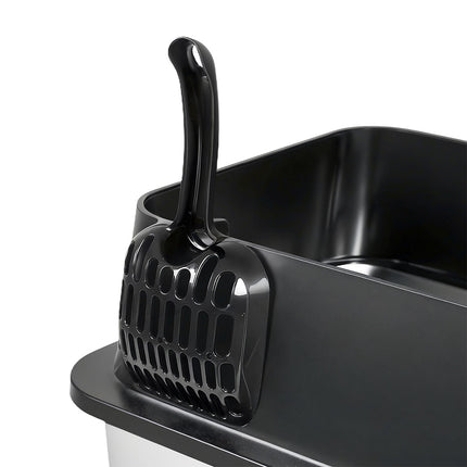 Pawz Stainless Steel Large Enclosed Cat Litter Box-2029387298965164036