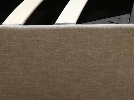 Levede Fabric Bed Frame Queen Tufted Beige-1942353310849830916
