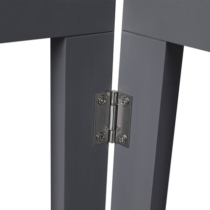 Wooden Pet Gate Dog Fence Retractable Grey 600x 3MM-1973193642998894596