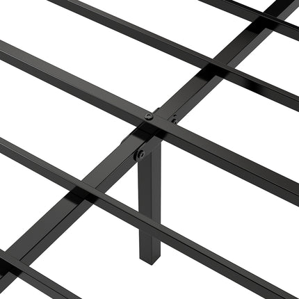 Levede Queen Bed Frame Steel Base with Headboard Grey-2006732773129326596