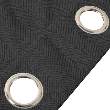 Marlow 2XBlockout Curtains Chenille 132x250 Dark grey-1973194066770399236