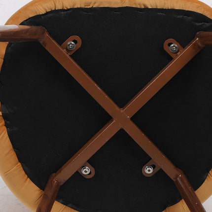 Levede 2x Dining Chairs Seat French Mustard-1973194069995819012