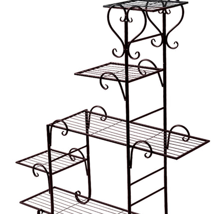 Levede Plant Stand Outdoor Indoor Metal Bronze-1973193773064261636