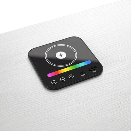 Levede Smart Bedside Table RGB Motion Sensor Charging Nightstand Bedroom Modern-2050056780293214212