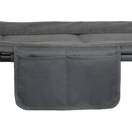 Levede Folding Camping Bed Camp Cots Dark Grey-1954802423948251140