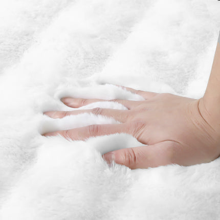 Marlow Area rug large Shaggy Faux Rabbit Fur 120x160CM-1975420343027896324