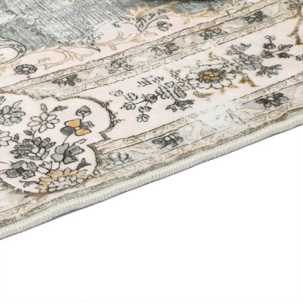 Marlow Floor Rug Short Pile Washable Vintage Carpet Soft Plush Non Slip 160x120-1975420390687772676