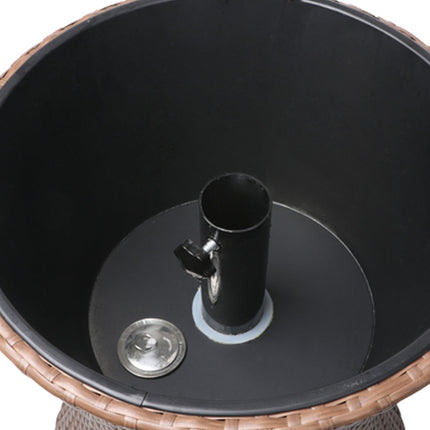 Levede Cooler Ice Bucket Table Bar Outdoor Brown-1973193989670703108