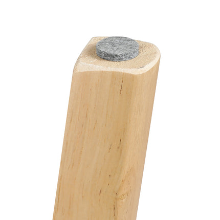 Levede Dining Table Round Rubberwood Base 100cm White 100 CM-1973194087016304644