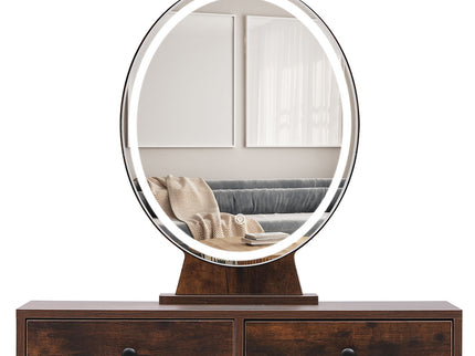 Levede Dressing Table LED Light Strip Brown-1917016716320313348