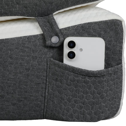 Dreamz Memory Foam Wedge Pillow Bed Back Neck Support Leg Raiser Cushion-2029334096462876676