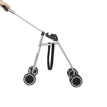 PaWz Pet Stroller Dog Cat Cage Carrier Black-1973193624489431044