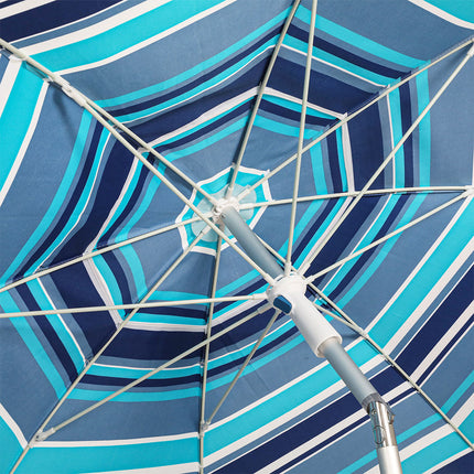 Mountview 2M Outdoor Beach Umbrellas Sand Blue-1973193499432062980