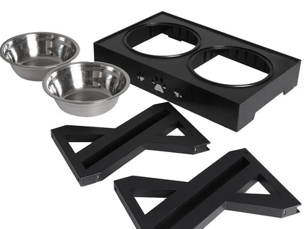 PaWz Elevated Pet Feeder Food Water-1864184521906327556