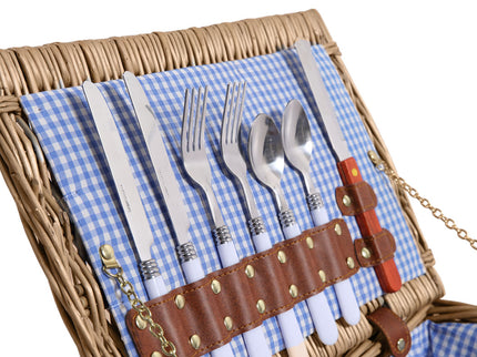 4 Person Picnic Basket Baskets Set Outdoor-1910113179174834180