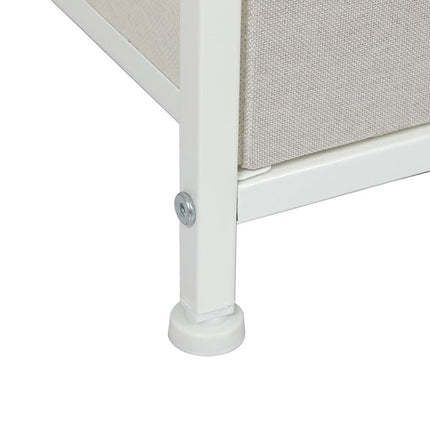 Levede Chest of 3 Drawers Bedside Table Beige-1954802983418073092
