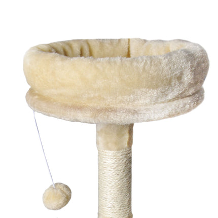 PaWz Cat Tree Toy Scratching Post Scratcher Beige-1973193908578029572