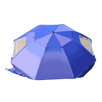 Mountview Beach Umbrella Outdoor Umbrellas Blue 2.33M-1973193757402730500