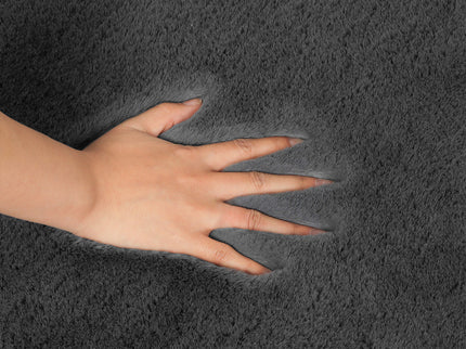 Marlow Floor Rugs Area Rug Fluffy Faux 160X230CM Grey-1919892882542694404