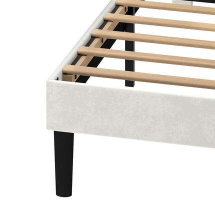 Levede Queen Bed Frame Upholstered Adjustable Headboard Platform Mattress Base-2065254299683917828