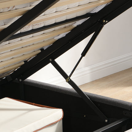 Levede Queen Bed Frame Gas Lift LED Light-1973193467421134852