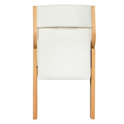 Levede 8x Dining Chairs Foldable PU Beige-2006732728141221892