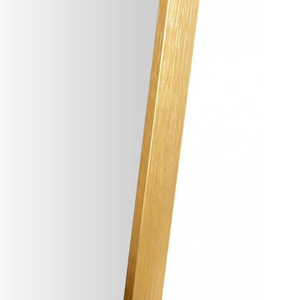 Yezi Rectangular Full Length Mirror 165x60cm Gold Standing Floor Wall Leaning-2065254637262475268