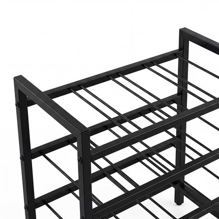 Levede Wine Rack 16 Bottle 4-Tier Metal Display Storage Organizer Adjustable Bar-2061251872504811524