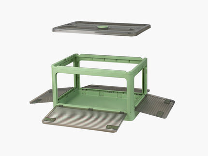 55L Storage Boxes Stackable Container M Green Medium-1864184614084546564