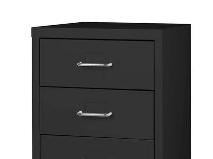 Levede 5 Drawer Office Cabinet Drawers Black-1917016720648835076