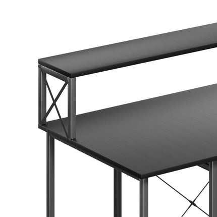 Levede Office Gaming Computer Desk Black-1973193441609388036