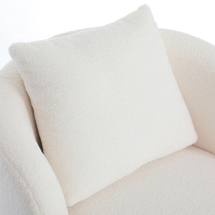 Levede Fleece Swivel Chair-1973193439415767044