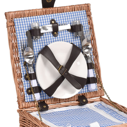 2 Person Picnic Basket Baskets Set Outdoor-1973193795499593732