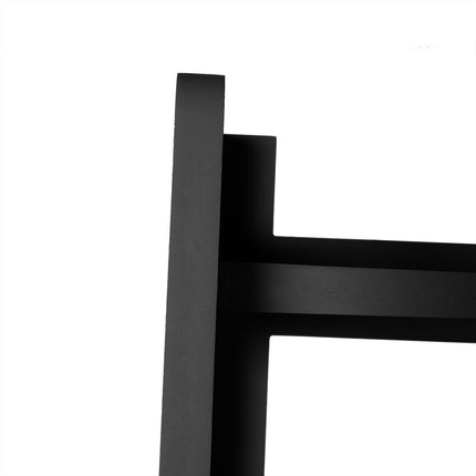 Levede 5 Tier Corner Shelf Wooden Storage Black-1975420482190708740