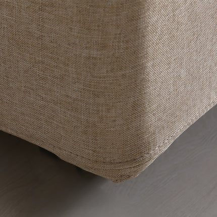 Levede Fabric Bed Frame Double Gas Lift Double Beige-1975420519381602308